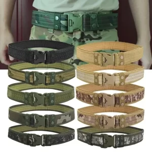 A multi-functional 130-centimeter long portable belt with quick release, featuring a fashionable woven design